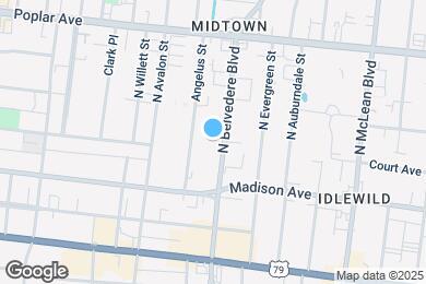 Map image of the property - 57 N Belvedere Blvd
