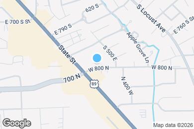Map image of the property - 496 E 1000 S
