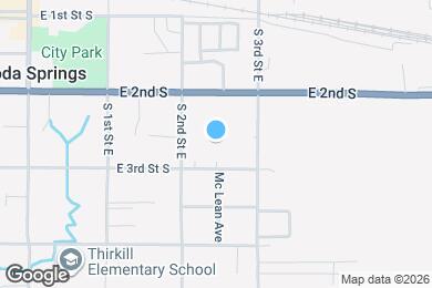 Map image of the property - 250 S 2nd E