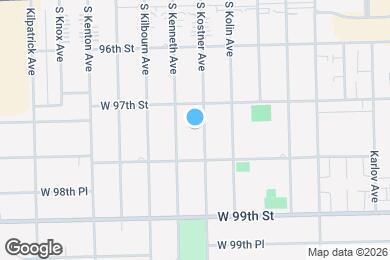 Map image of the property - 9720 S Kostner Ave
