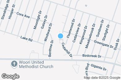 Map image of the property - 1805 Cedarhill Dr