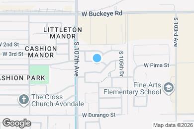 Map image of the property - 10613 W Pima St