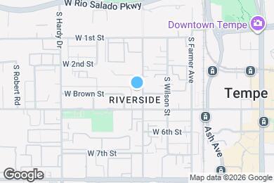 Map image of the property - 336 S Roosevelt St