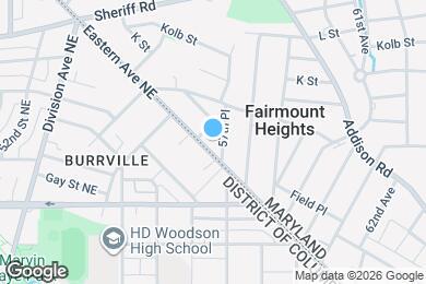 Map image of the property - 805 Eastern Ave NE