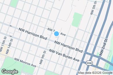 Map image of the property - 420-422 NW 8th St