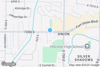 Map image of the property - 602 E Fort Union Blvd