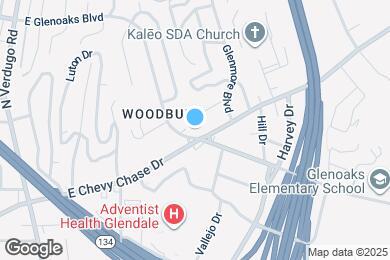 Map image of the property - 1595 E Chevy Chase Dr