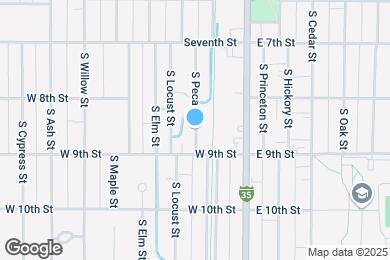 Map image of the property - 830 S Pecan St