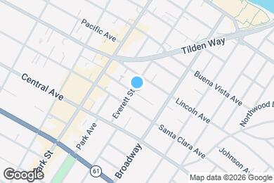 Map image of the property - 1526 Everett St