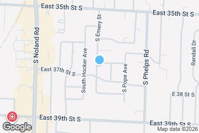Map image of the property - 3627 S Emery St