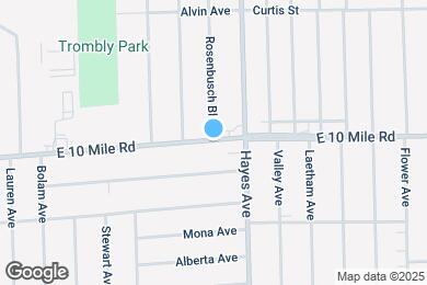 Map image of the property - 14924 E 10 Mile Rd