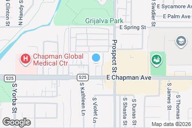 Map image of the property - 3139 E Chapman Ave