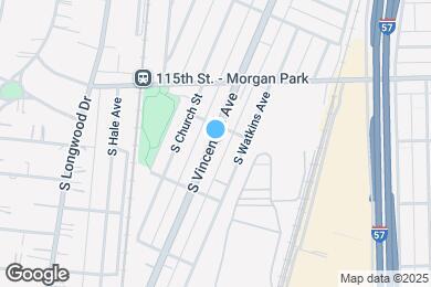 Map image of the property - 11611 S Vincennes Ave