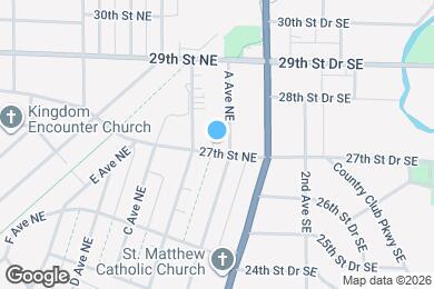 Map image of the property - 210 27th St NE