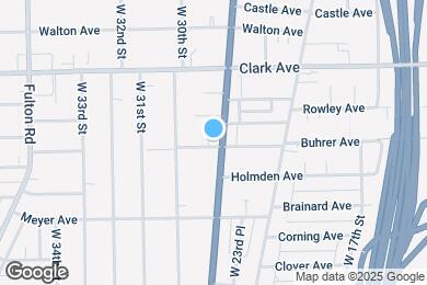 Map image of the property - 3182 W 25th St