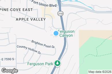 Map image of the property - 7430 S Wasatch Blvd