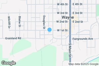 Map image of the property - 307 W 1st St