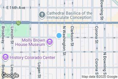 Map image of the property - 1376 N Pearl St