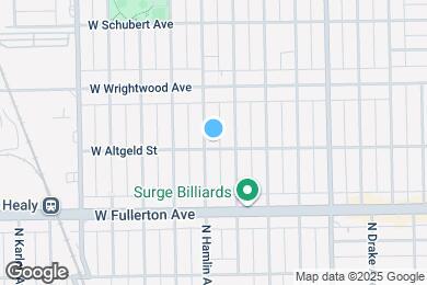 Map image of the property - 2505 N Hamlin Ave