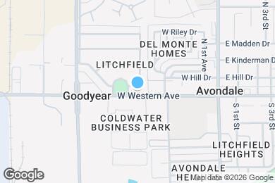 Map image of the property - 105 N Los Robles Dr