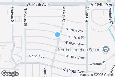 Map image of the property - 1149 W 102nd Ave