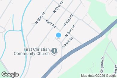 Map image of the property - 8303 Bluff St