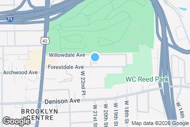 Map image of the property - 2018 Forestdale Ave