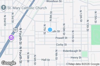 Map image of the property - 716 Lincoln St