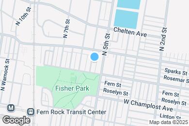 Map image of the property - 6127 N Fairhill St