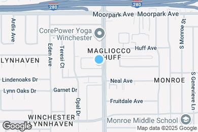Map image of the property - 801 S Winchester Blvd