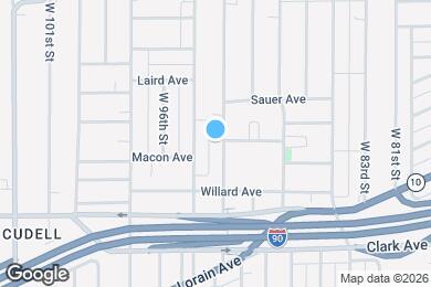 Map image of the property - 2166 W 93rd St