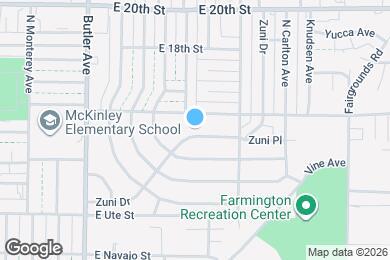 Map image of the property - 1008 Zuni Dr