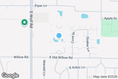 Map image of the property - 16 E Old Willow Rd