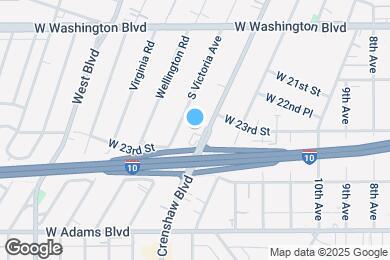 Map image of the property - 2337 1/2 S Crenshaw Blvd