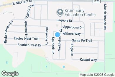 Map image of the property - 307 Saddlebrook Dr