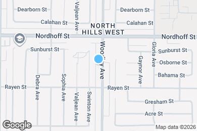 Map image of the property - 8951 Woodley Ave