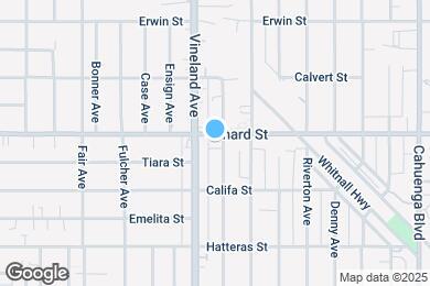 Map image of the property - 10940 Oxnard St