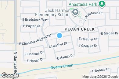 Map image of the property - 805 E Megan Dr