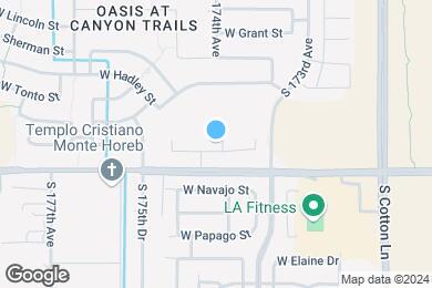 Map image of the property - Hillstone Residences at Canyon Trails