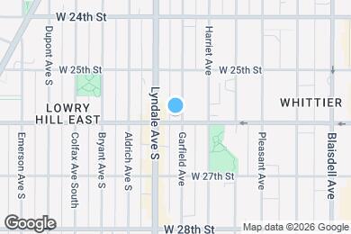 Map image of the property - 2552 Garfield Ave