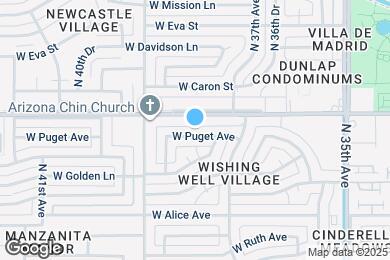 Map image of the property - 3746 W Puget Ave
