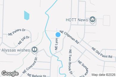 Map image of the property - 801 NE Lyon Dr