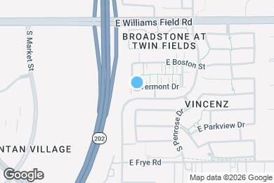 Map image of the property - 2451 E Vermont Dr