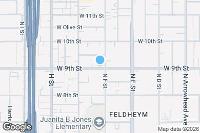Map image of the property - 620 W 9th St