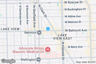 Map image of the property - 907 W Belmont Ave