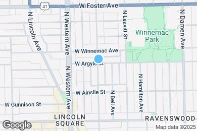 Map image of the property - 4953 N Oakley Ave