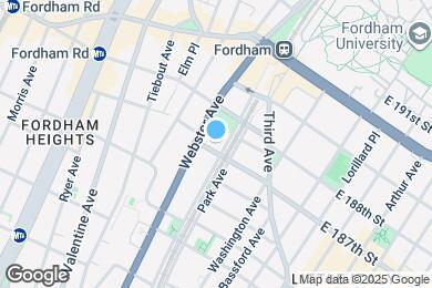 Map image of the property - 415 E 187th St
