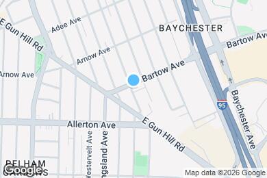 Map image of the property - 1750 Bartow Ave