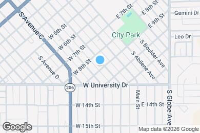 Map image of the property - 820 S Avenue A