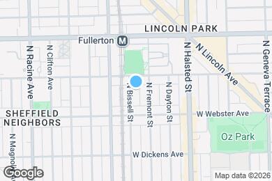 Map image of the property - 2237 N Bissell St